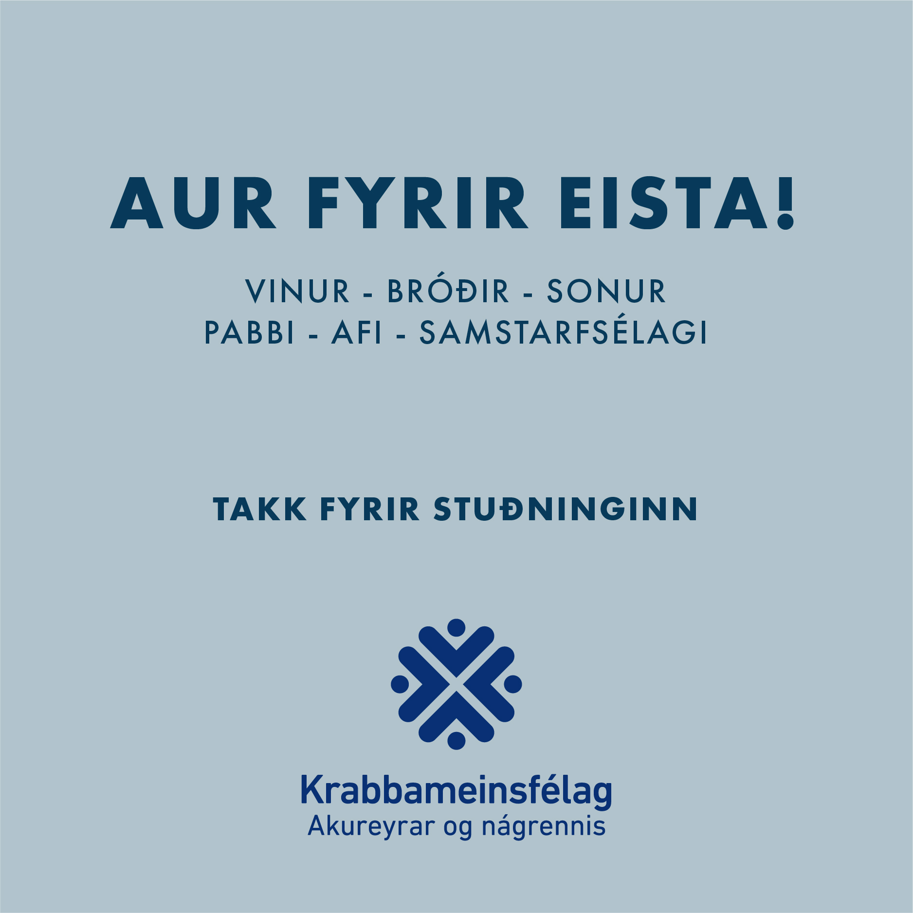 Aur fyrir eista! 