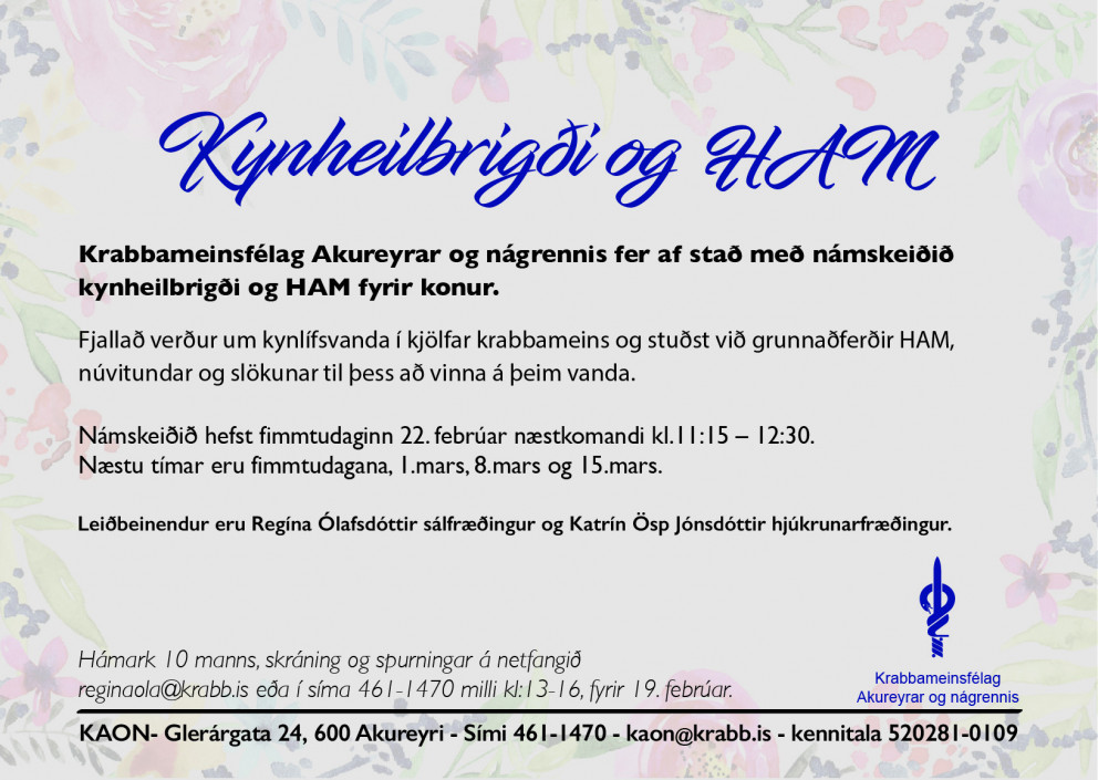 Kynheilbrigði og HAM fyrir konur - Námskeið
