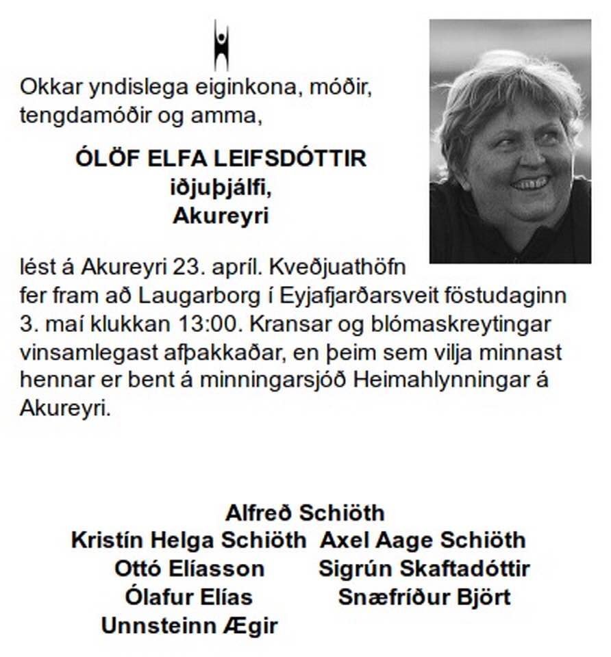 Kveðja frá Krabbameinsfélagi Akureyrar og nágrennis