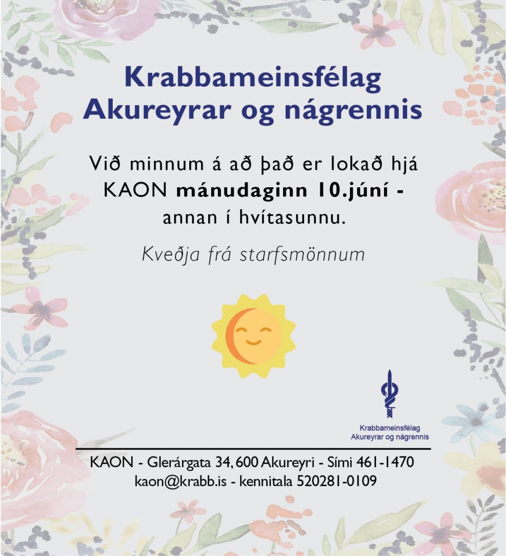 Annar í hvítasunnu - Lokað