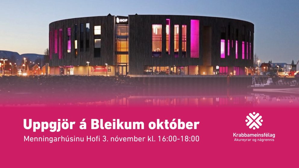 Uppgjör á Bleikum október – 3. nóvember