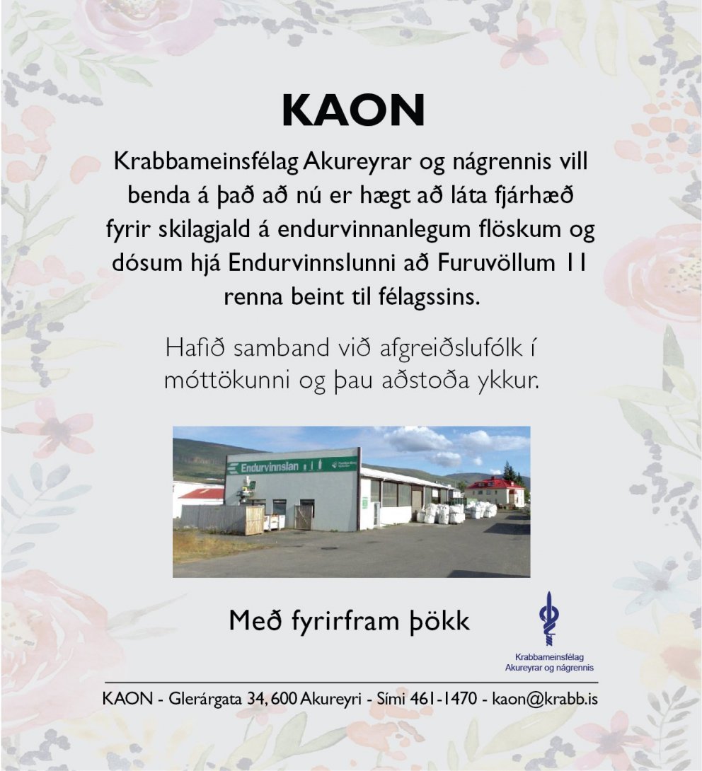 Endurvinnslan og KAON