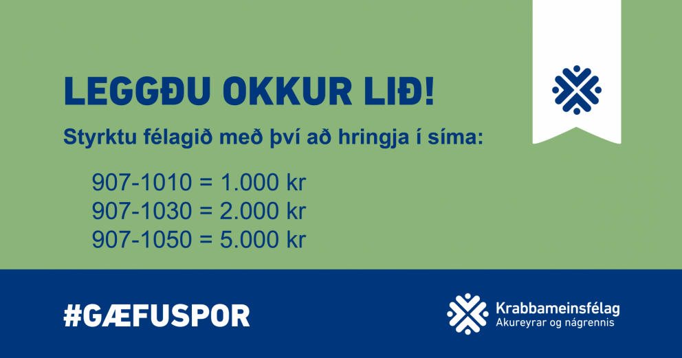 Gæfuspor Krabbameinsfélags Akureyrar og nágrennis