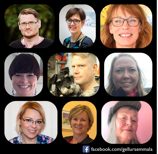 Efst frá vinstri: Björgvin Kolbeinsson, Jóhanna Bára Þórisdóttir, Harpa Halldórsdóttir.
Miðja frá v…