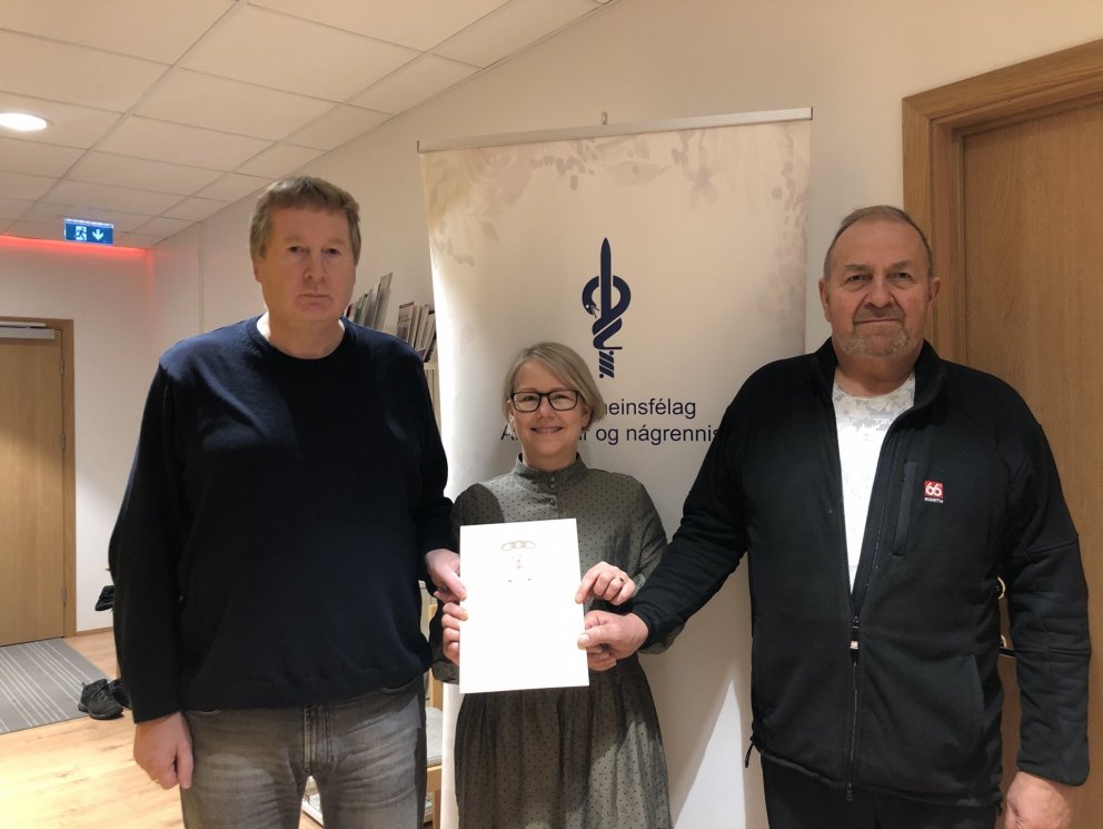 Oddfellowstúkan Sjöfn kom færandi hendi fyrir jól