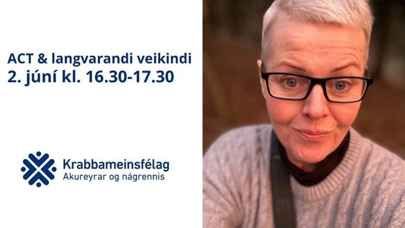 Fyrirlestur um Sáttar og atferlismeðferð, ACT með Ingu Dagný