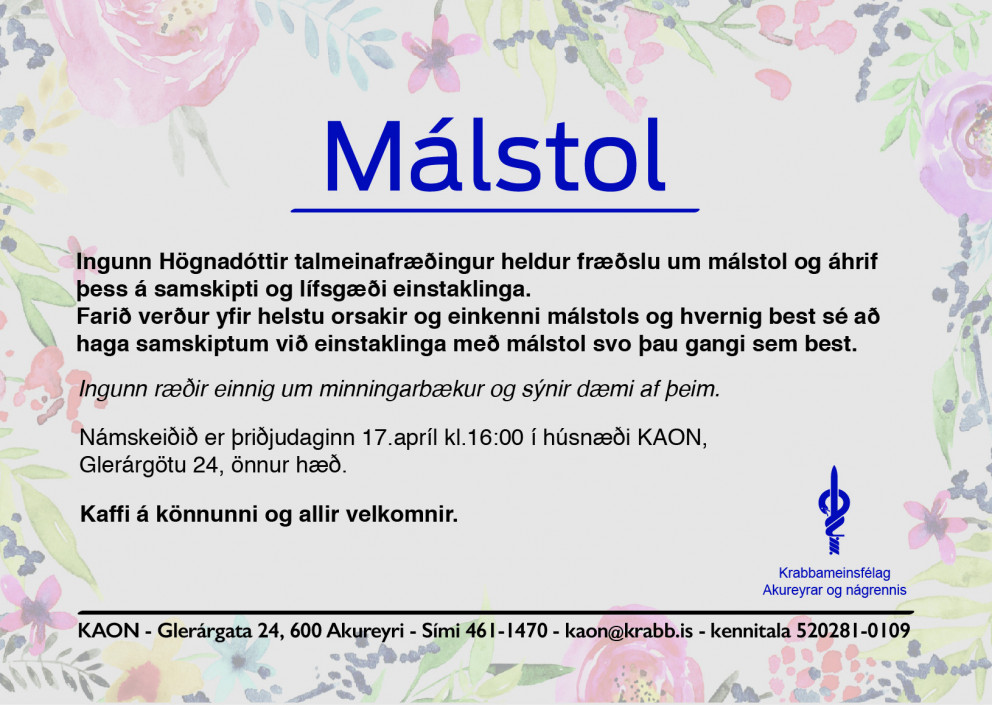 Málstol fyrirlestur - Ingunn H.