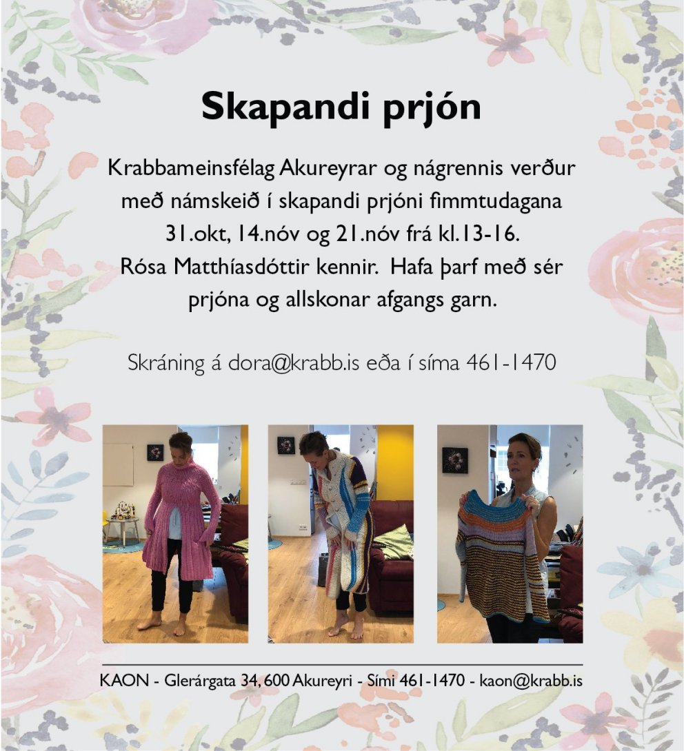 Skapandi prjón - námskeið