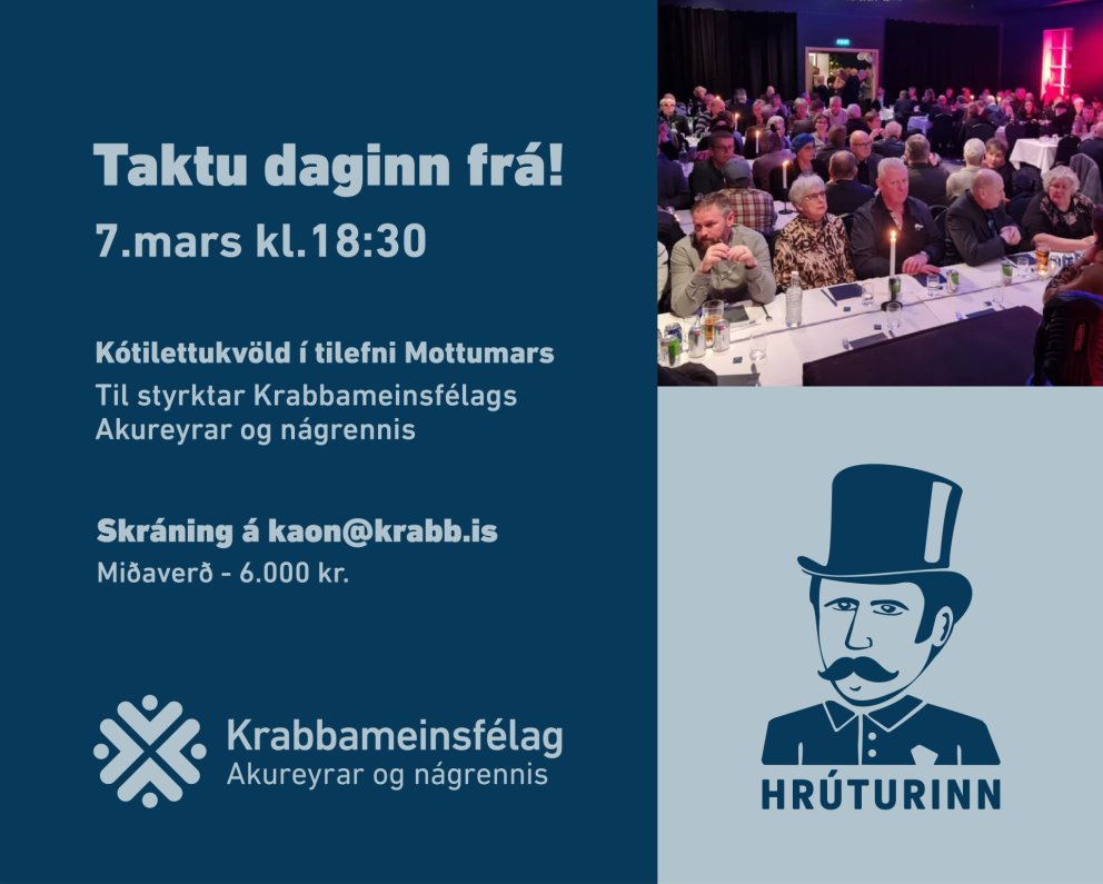 Kótilettukvöld í tilefni Mottumars