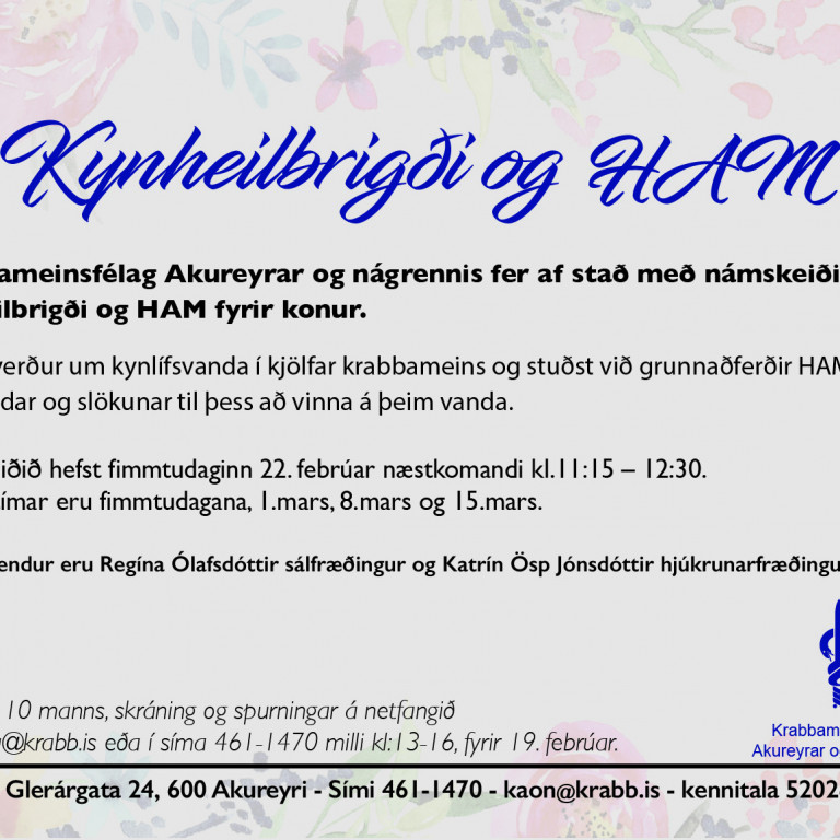 Kynheilbrigði og HAM fyrir konur - Námskeið