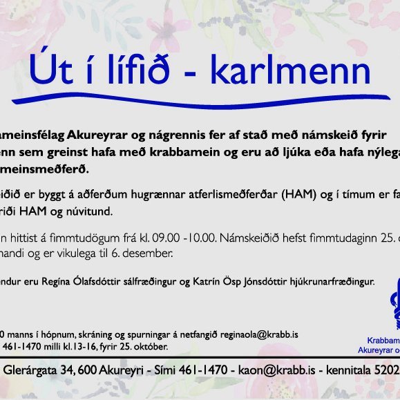 Út í lífið - Karlmenn
