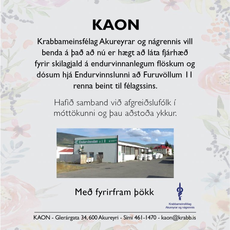 Endurvinnslan og KAON