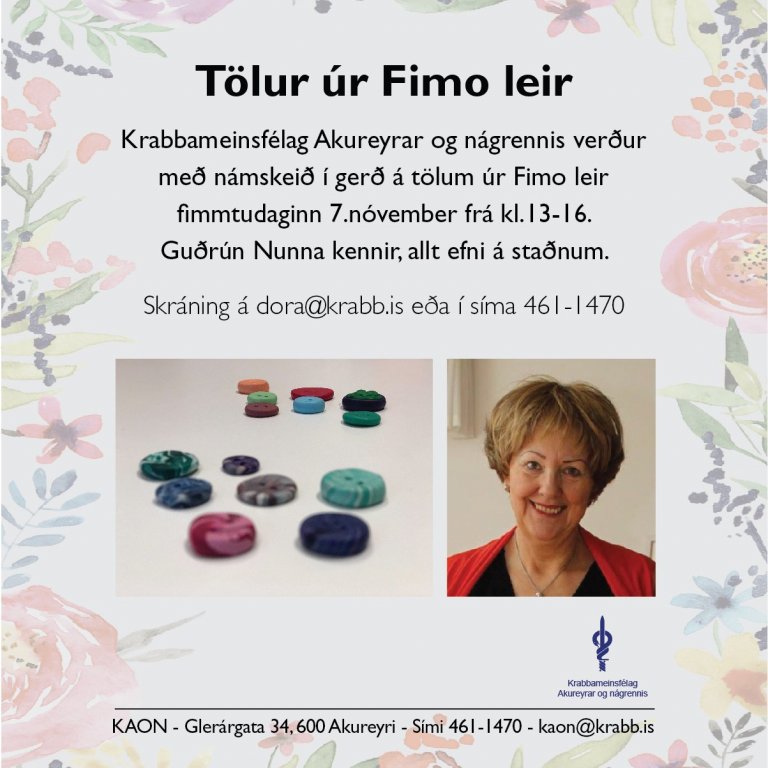 Námskeið - Tölur úr Fimo leir