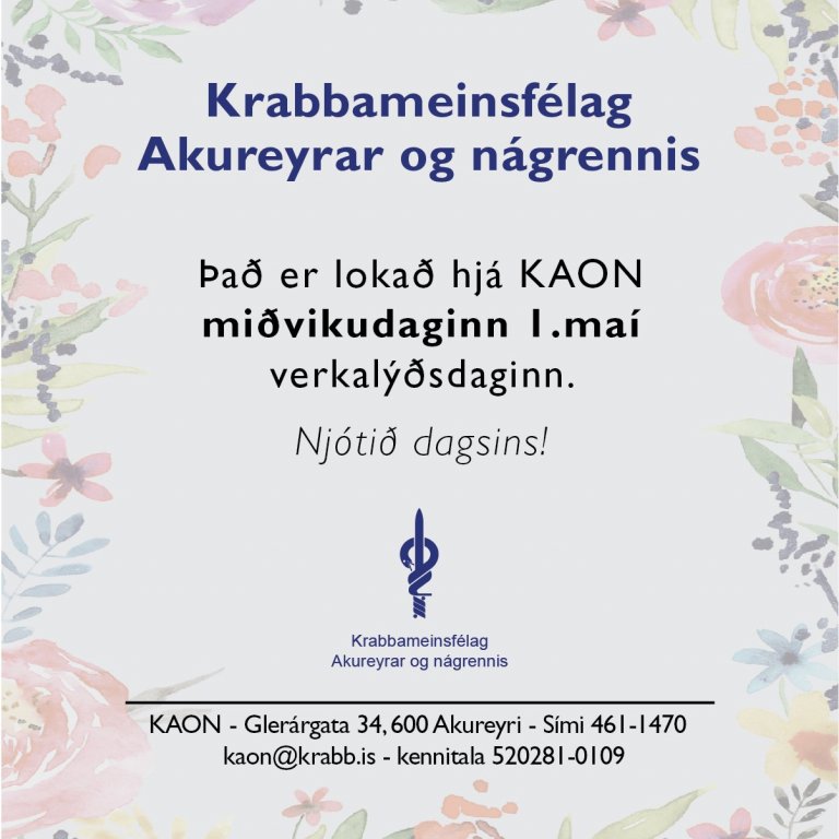 Verkalýðsdagurinn - lokað