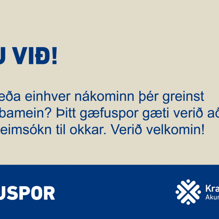 Gæfuspor ganga vel!