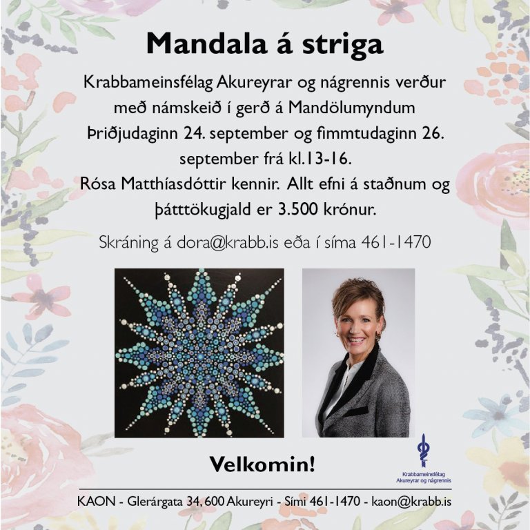 Mandala á striga