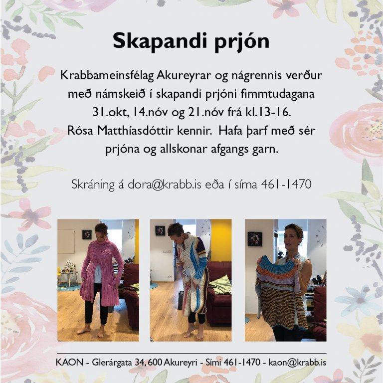 Skapandi prjón - námskeið